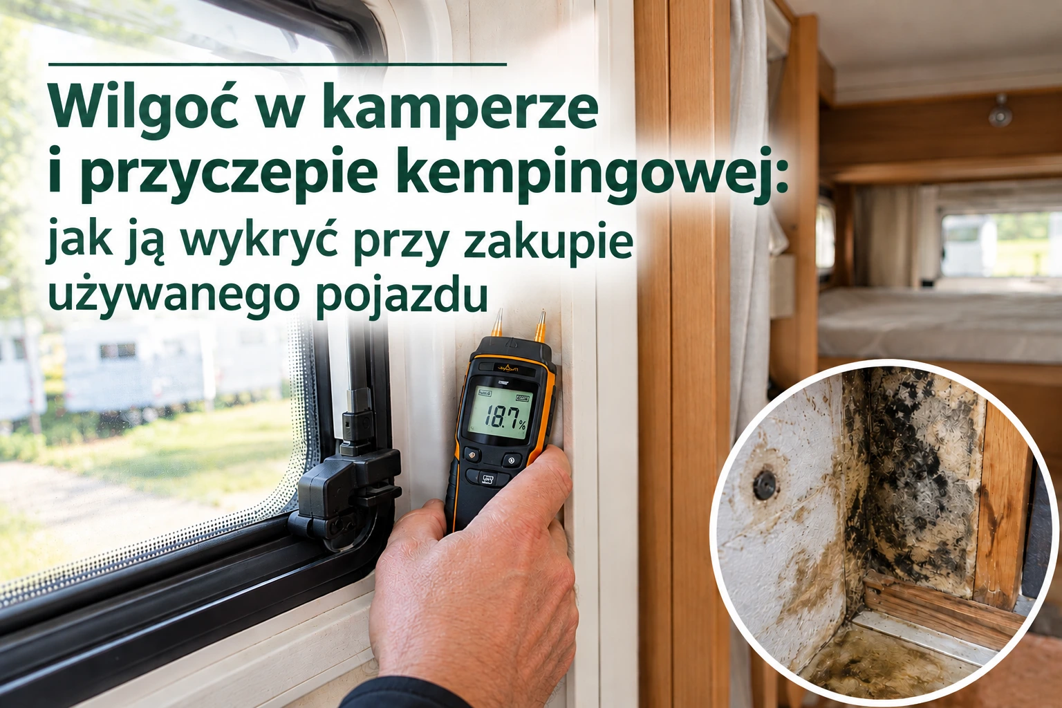 Wilgoć w przyczepie kempingowej i kamperze: jak ją wykryć przy zakupie używanego pojazdu