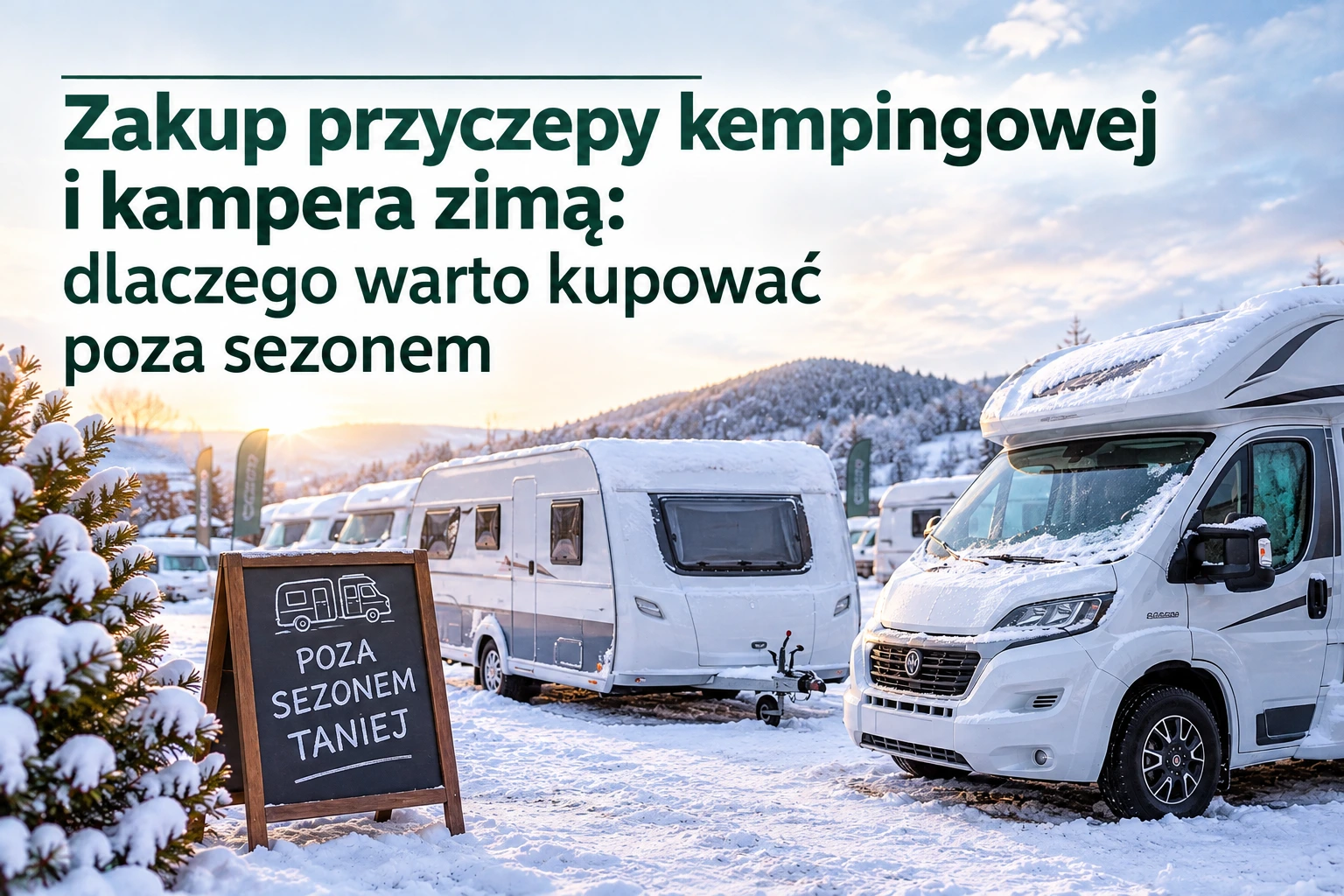 Zakup przyczepy kempingowej i kampera zimą: dlaczego warto kupować poza sezonem