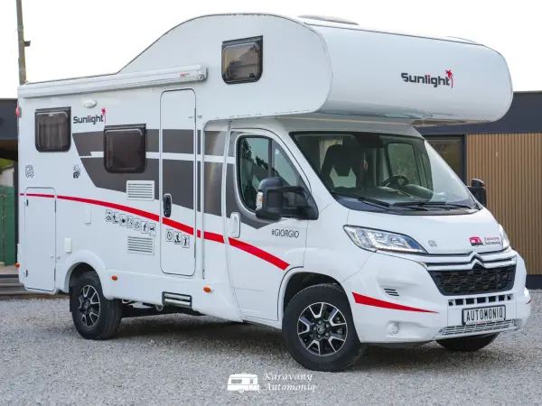 Camper Sunlight A60 Alkowa (6m) – Stan TOP, pełne wyposażenie, hak & klimatyzacja! - Sunlight 2021