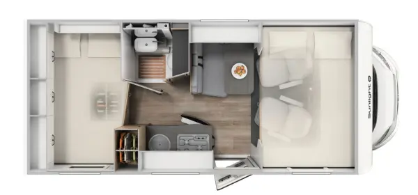 Camper Sunlight A60 Alkowa (6m) – Stan TOP, pełne wyposażenie, hak & klimatyzacja! - fotografie 2